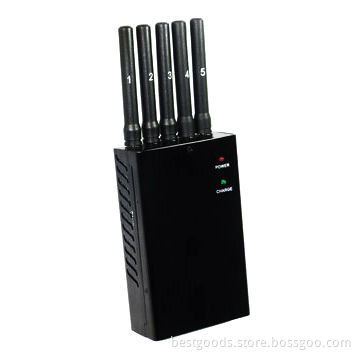 Power portable cell phone signal jammer